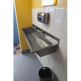 Lavatório Coletivo Com 2 Torneiras 1,00m - Construinox